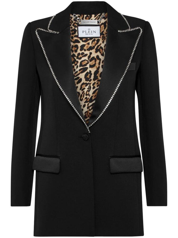 Philipp Plein crystal-embellished blazer - Black Cover