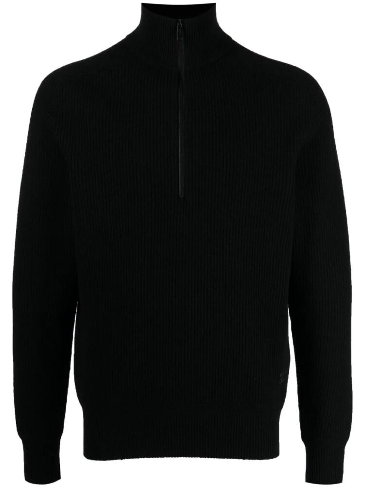 Alpha Tauri Fenla ribbed-knit jumper - Black Cover