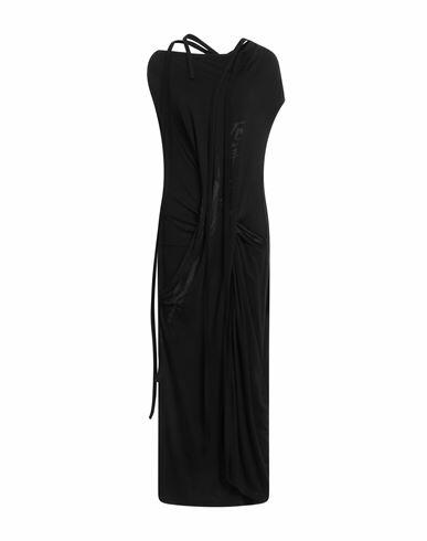 Yohji Yamamoto Woman Maxi dress Black Cellulose, Polyurethane Cover