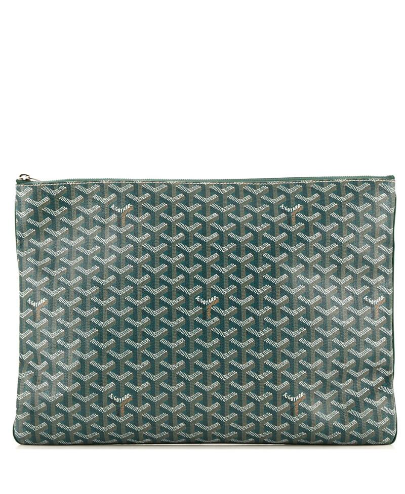 Pre-Owned Goyard Gm Senat Zip Pouch Coated Canvas Cover