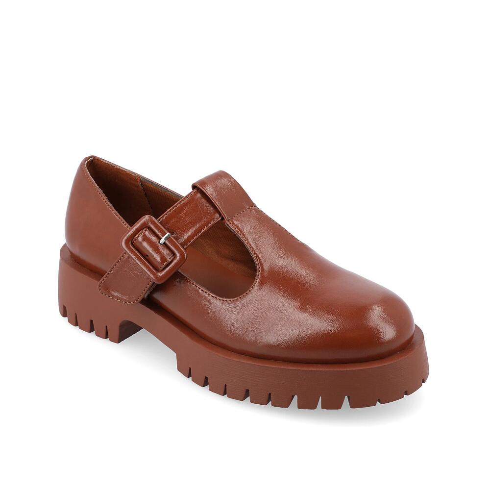 Journee Collection Suvi Platform Mary Jane | Women's | Cognac Brown Cover