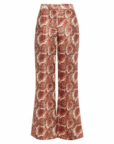 Adam Lippes Woman Pants Rust Polyester, Acrylic Cover