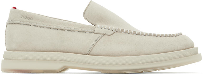 Hugo Beige Moc Toe Loafers Cover