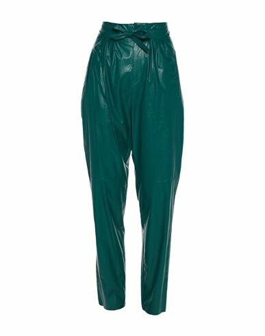 Isabel Marant Woman Pants Emerald green Modal, Polyurethane, Cotton Cover