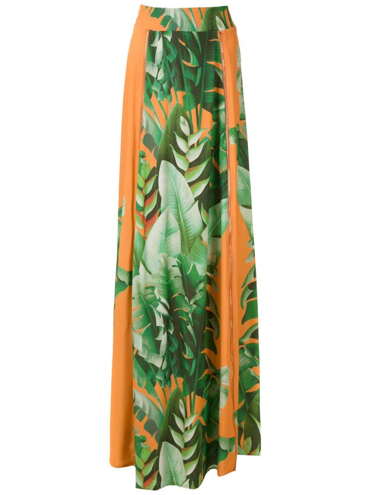 Amir Slama printed maxi skirt - Orange Cover