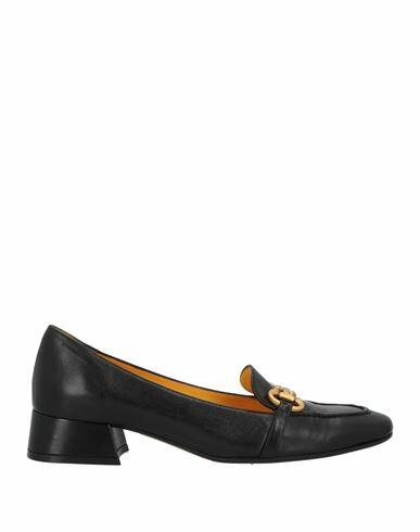 Mara Bini Woman Loafers Black Soft Leather Cover