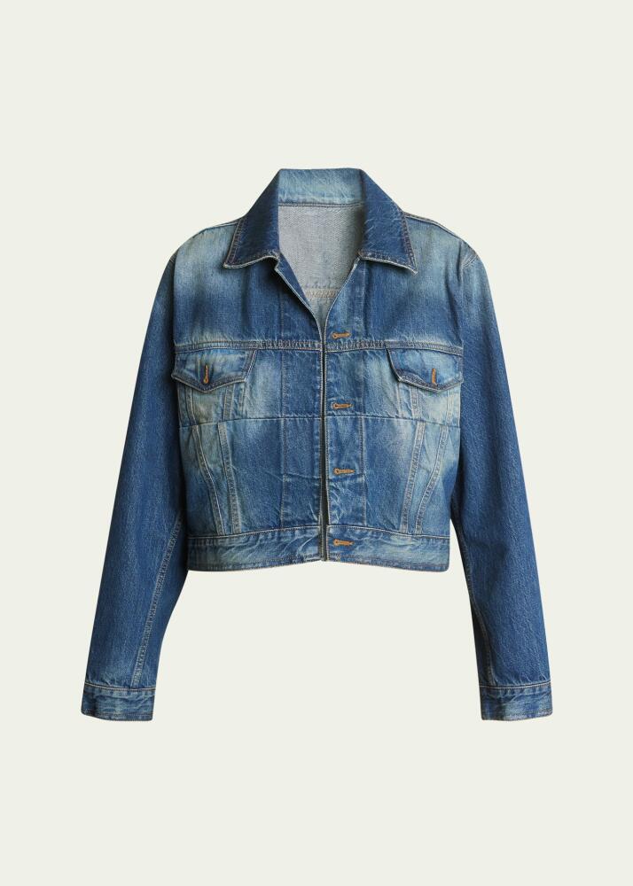 Victoria Beckham Cropped Denim Jacket Cover