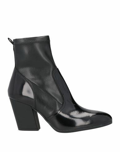 Hogan Woman Ankle boots Black Soft Leather Cover