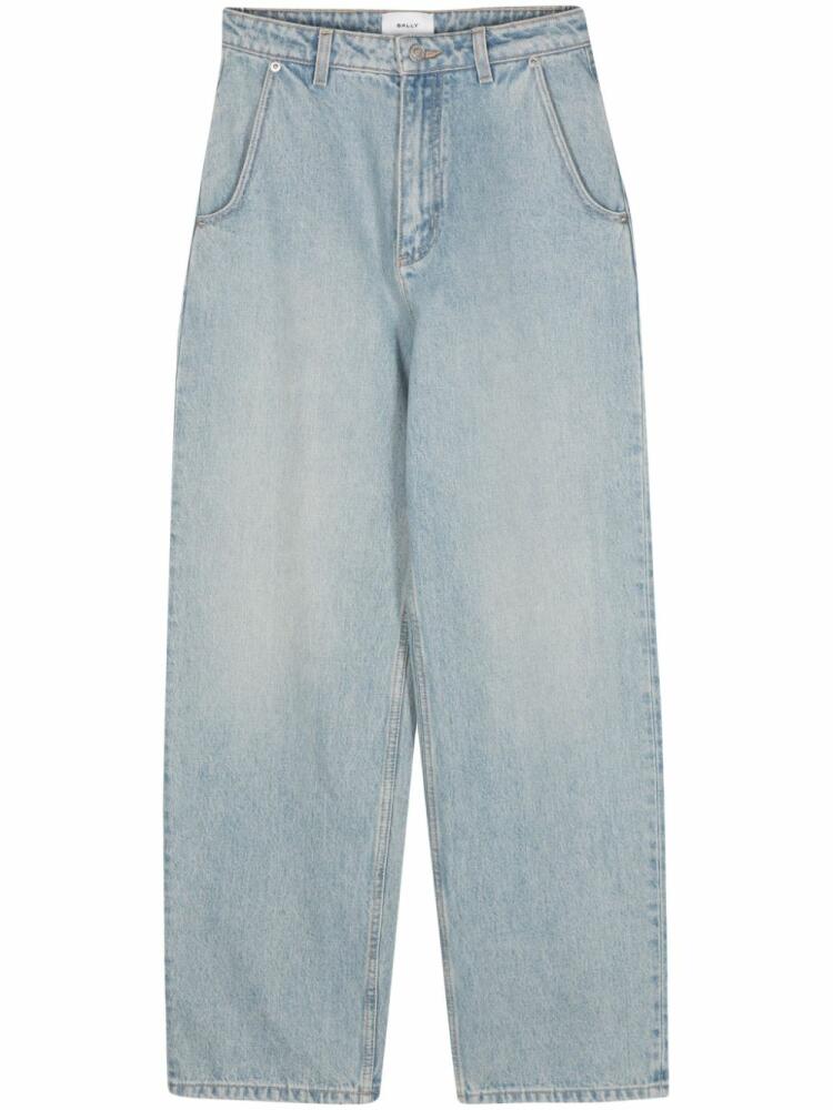 Bally logo-patch straight jeans - Blue Cover