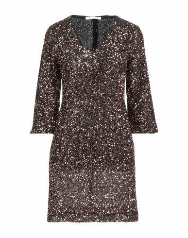 Caractère Woman Mini dress Bronze Polyester Cover