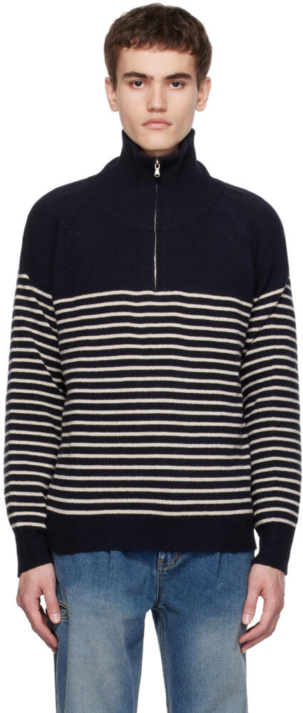 Dunst Navy Striped Sweater Cover