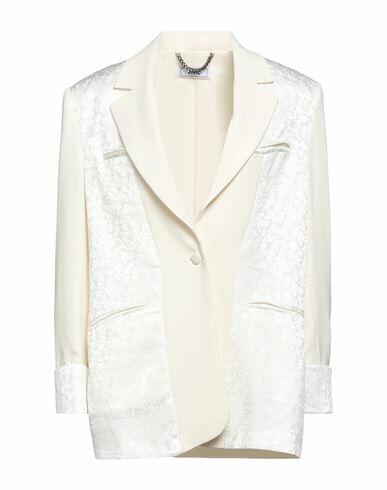 Jijil Woman Blazer Ivory Polyester, Viscose, Acetate, PBT - Polybutylene terephthalate Cover