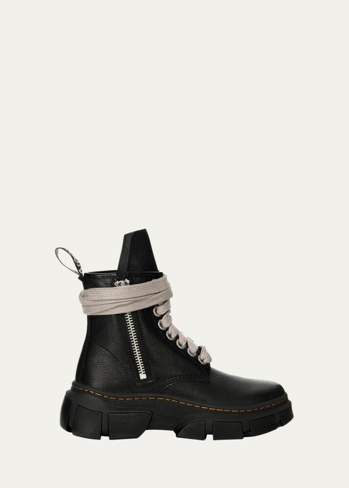 Dr. Martens x Rick Owens x Dr. Martens Leather Jumbo Lace Combat Boots Cover