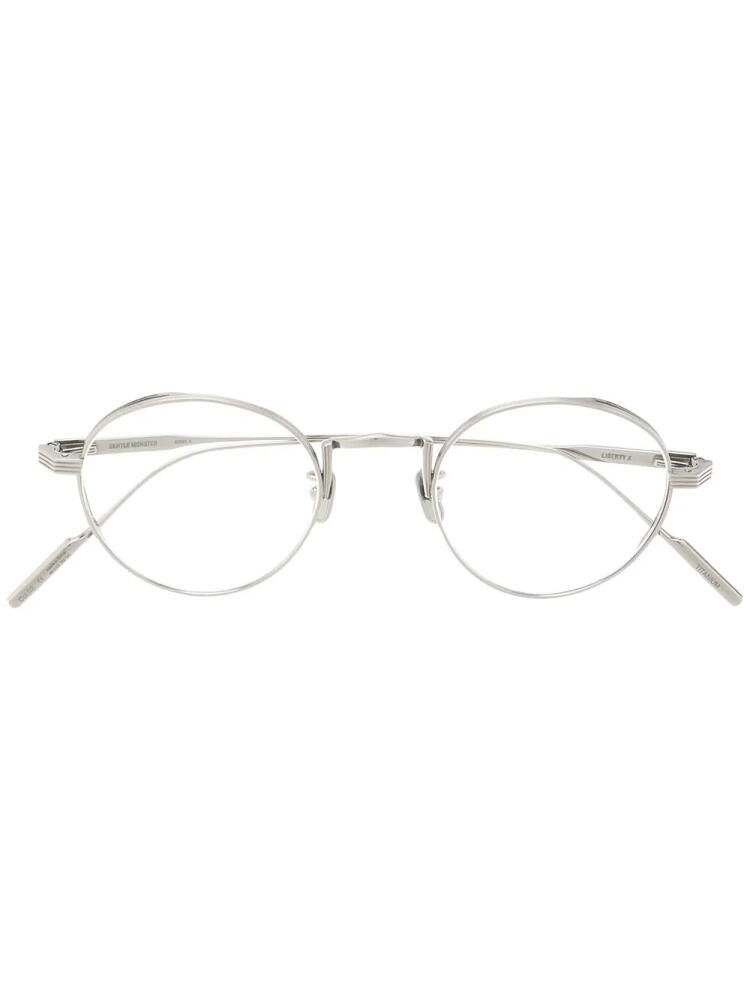 Gentle Monster Liberty X 02 round frame glasses - Silver Cover