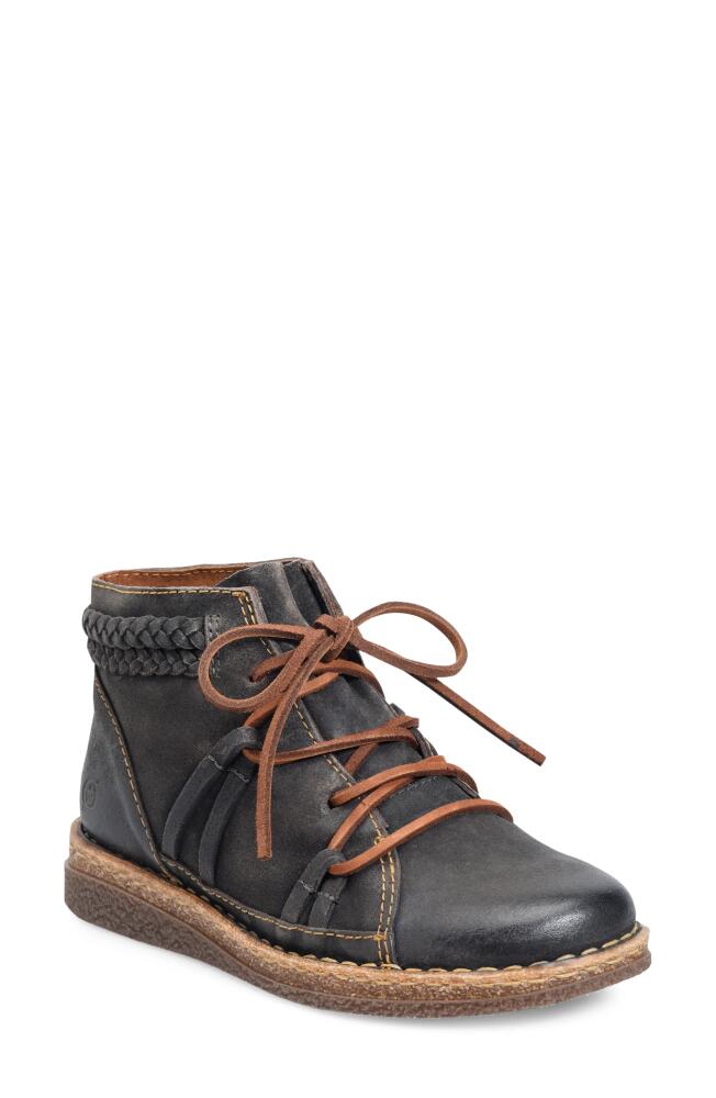 Børn Temple II Bootie in Dark Grey Distressed Cover