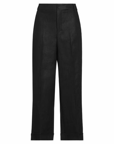 's Max Mara Woman Pants Black Linen Cover