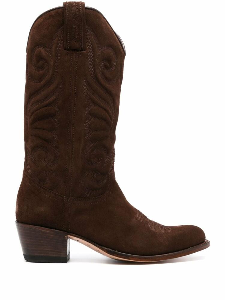 Paul Warmer Kensas 50mm almond-toe boots - Brown Cover