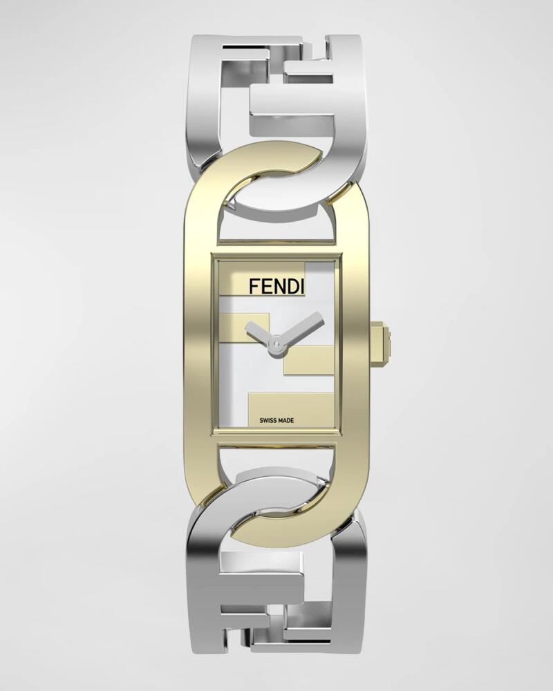 Fendi O'Lock Gourmette Watch, Two Tone Cover