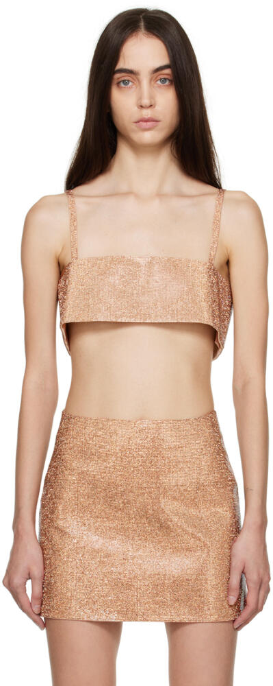 NUÉ Gold Rhinestone Camisole Cover