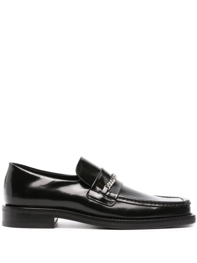 Martine Rose square-toe leather loafers - Black Cover