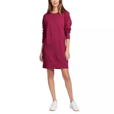 Eddie Bauer Women's Camp Fleece Long-Sleeve Crew Dress Cover