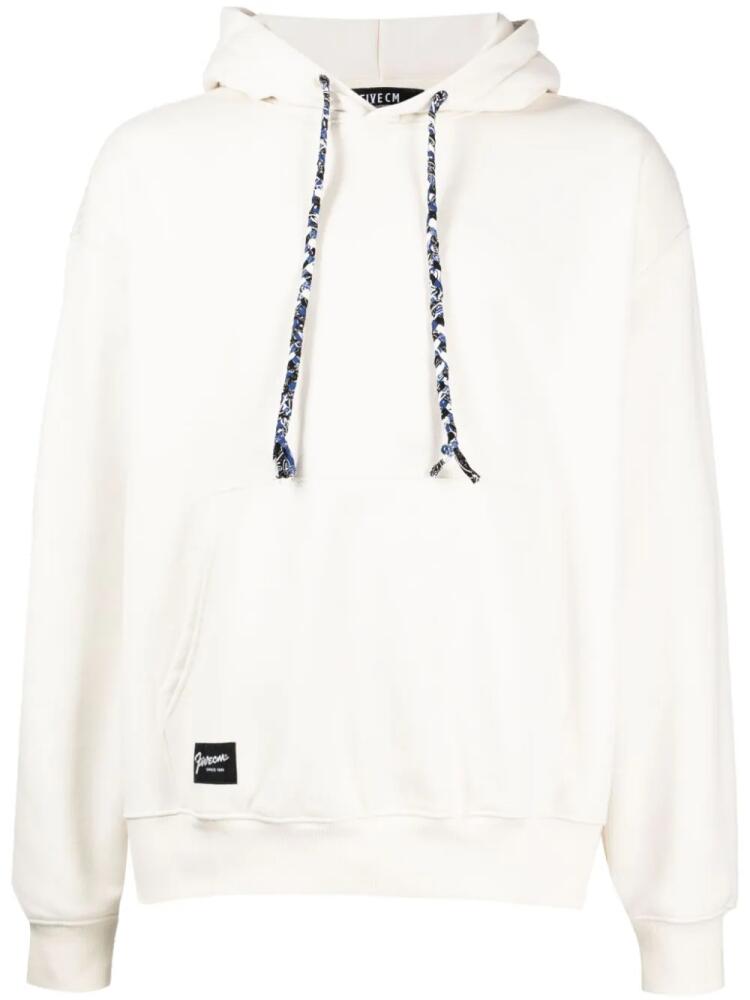 FIVE CM braided-drawstring jersey hoodie - Neutrals Cover