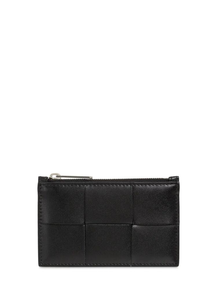 BOTTEGA VENETA Cassette Leather Zipped Card Case Cover