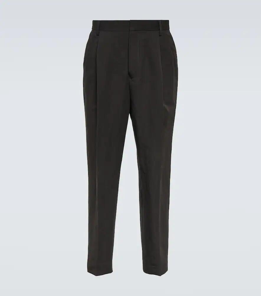 Dries Van Noten Linen and cotton straight pants Cover