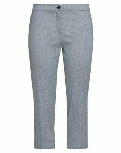 Diana Gallesi Woman Pants Navy blue Linen, Polyester, Viscose, Elastane Cover