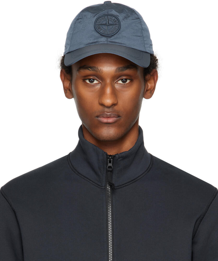 Stone Island Navy Nylon Metal Cap Cover