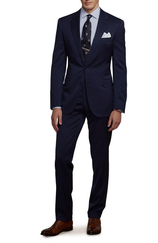 Ralph Lauren Purple Label Gregory Hand Tailored Wool Serge Suit in Classic Navy Cover