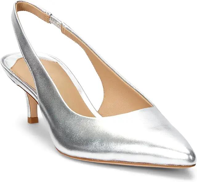 LAUREN Ralph Lauren Lolah Pump (Polished Silver) High Heels Cover