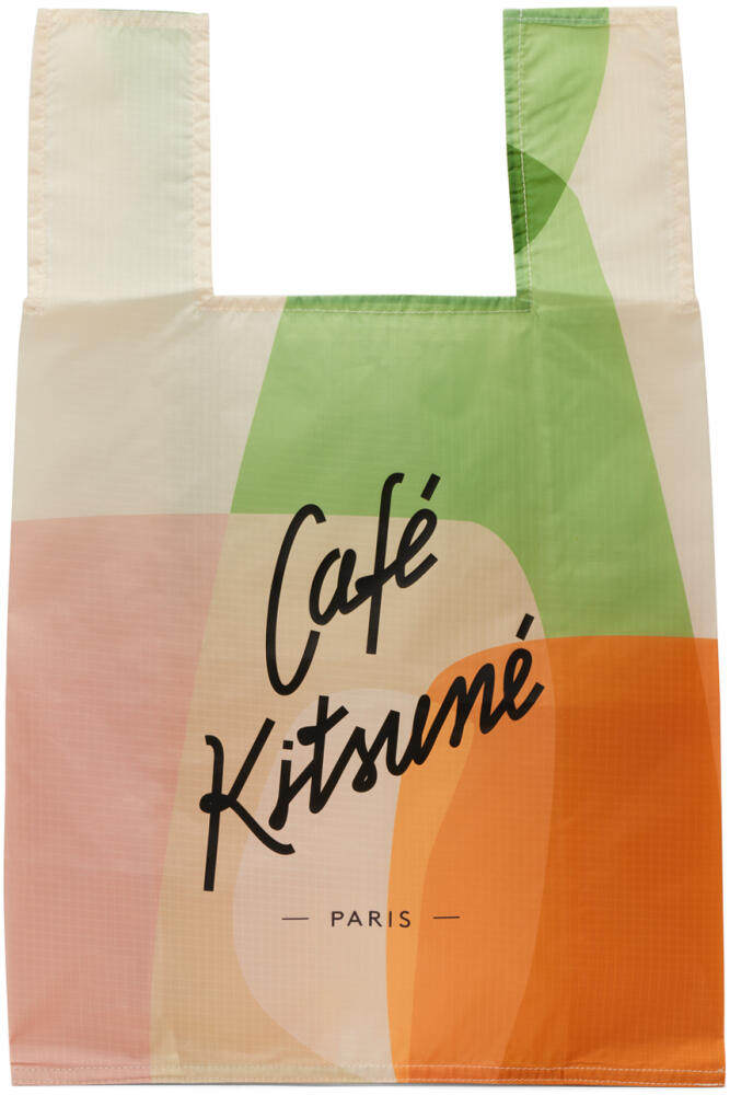 Maison Kitsuné Multicolor 'Cafe' Tote Cover