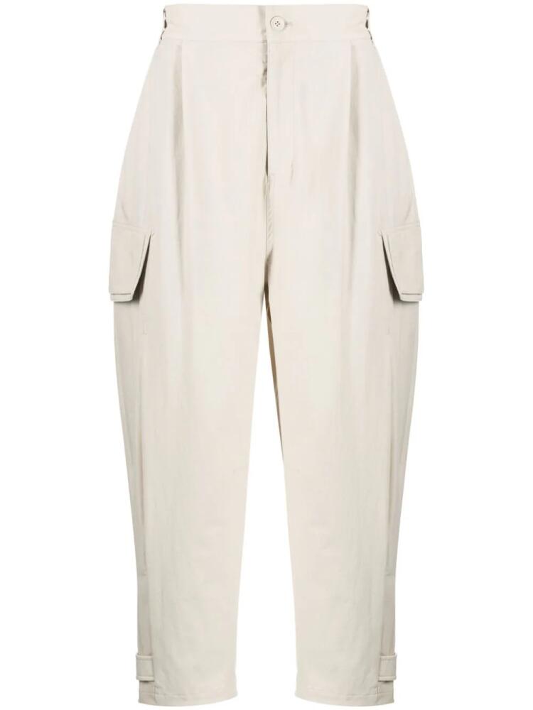 SONGZIO tapered-leg cropped trousers - Neutrals Cover