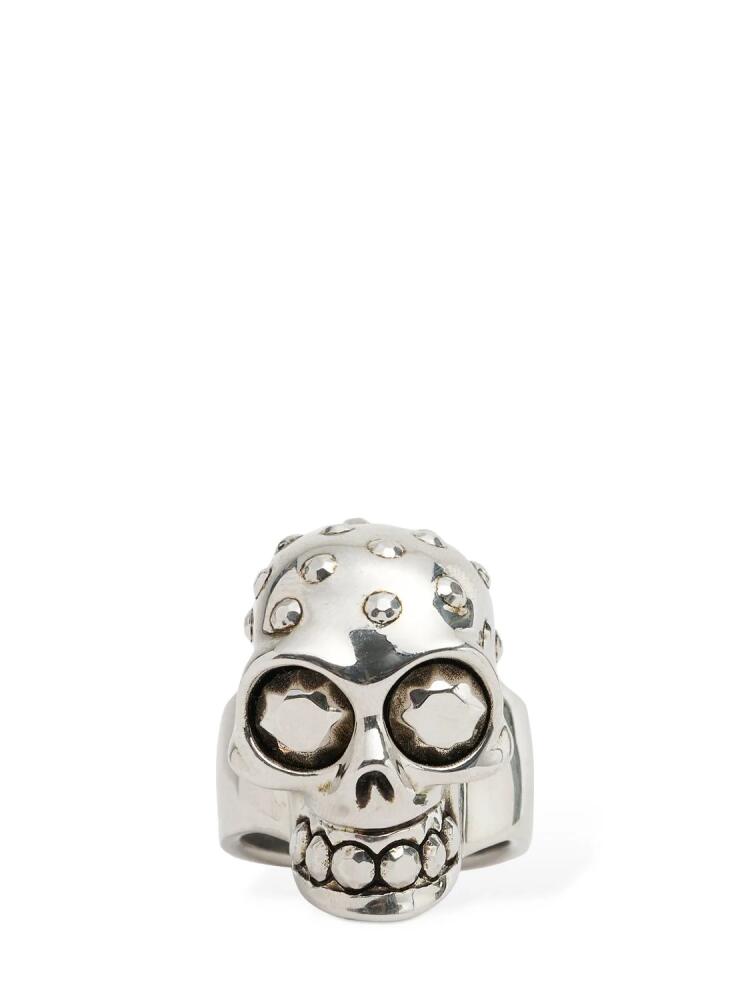 ALEXANDER MCQUEEN Jeweled Skull Brass Ring Cover