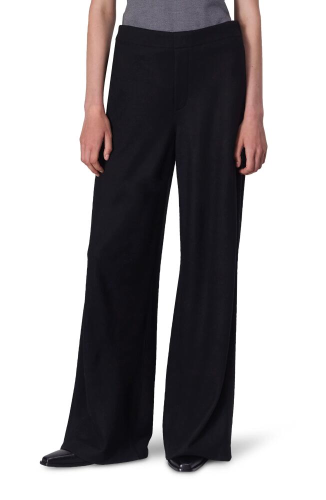 rag & bone Melanie Wide Leg Wool Pants in Black Cover