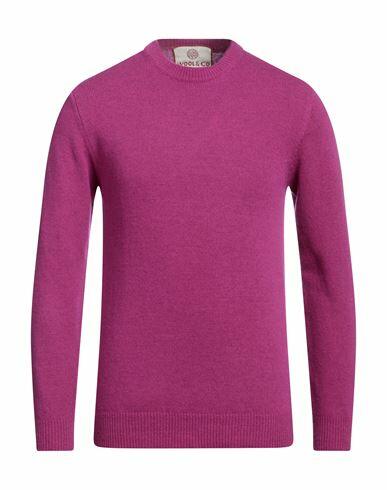 Wool & Co Man Sweater Mauve Wool, Polyamide Cover