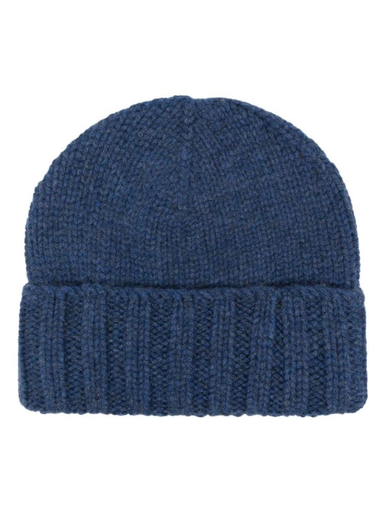 Dell'oglio ribbed-knit cashmere beanie - Blue Cover