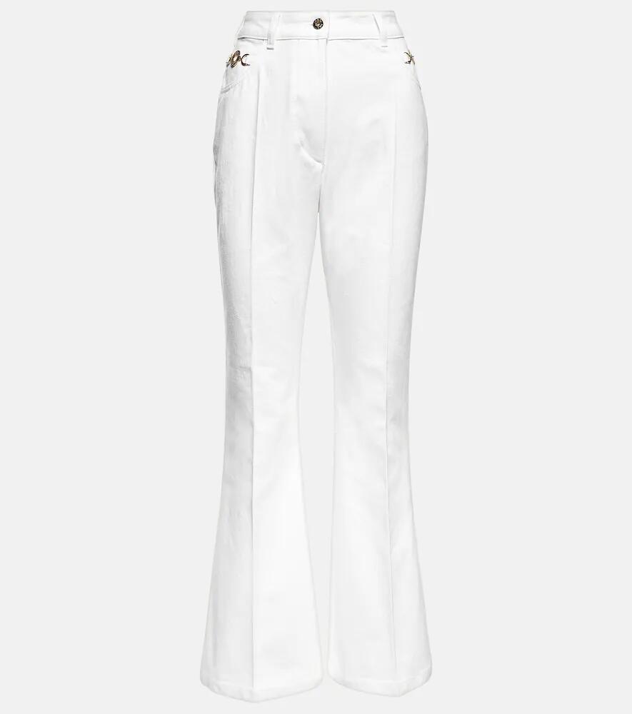 Patou Embellished high-rise flared jeans Cover