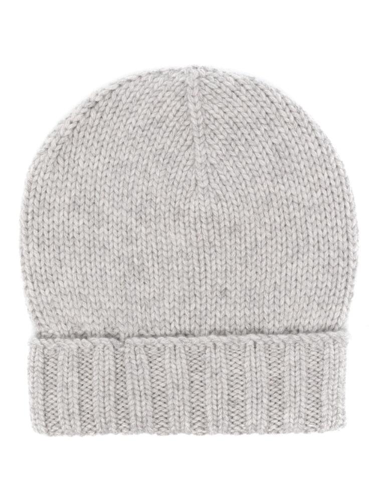 Dell'oglio ribbed-knit cashmere beanie - Grey Cover