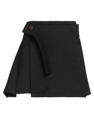 Vivienne Westwood Woman Mini skirt Black Virgin Wool Cover