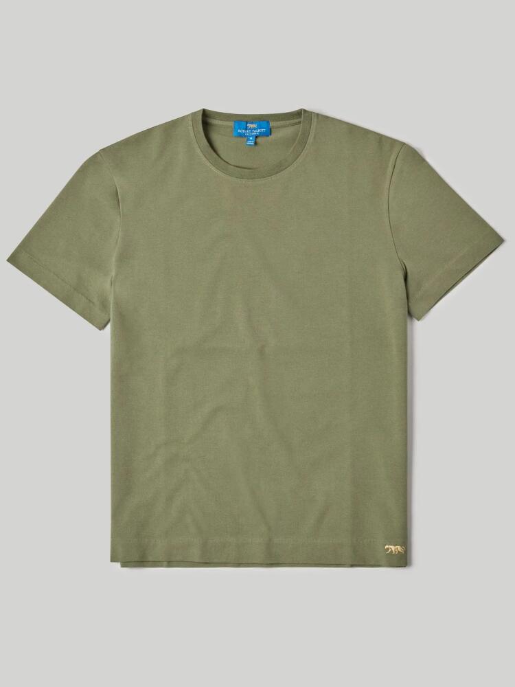 Robert Talbott Dean Stretch Jersey Tee in Olive Cover