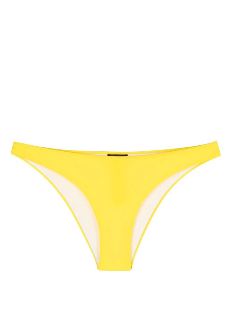 DSQUARED2 logo-print bikini bottoms - Yellow Cover