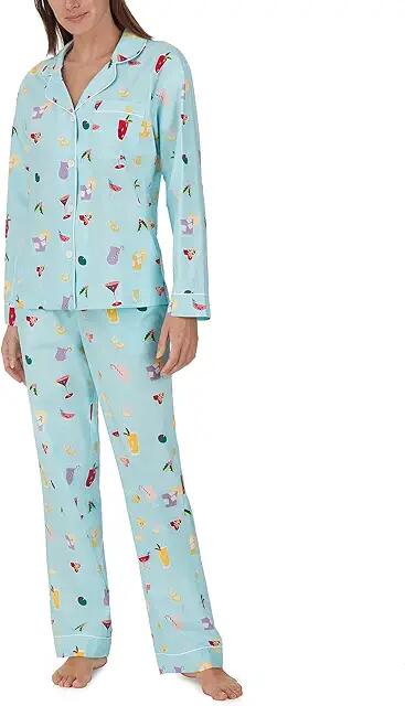 Bedhead PJs Classic Woven Long Sleeve Pajama Set (Festive Drinks) Women's Pajama Sets Cover