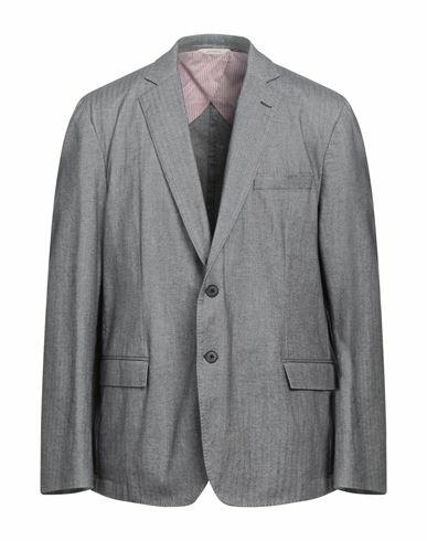 Brooks Brothers Man Blazer Grey Cotton, Elastane Cover