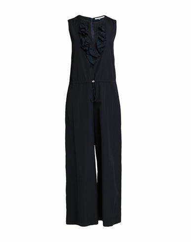 European Culture Woman Jumpsuit Midnight blue Cotton, Silk Cover