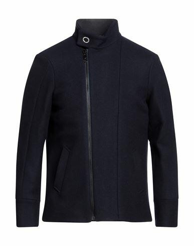 Primo Emporio Man Coat Blue Wool, Polyester Cover