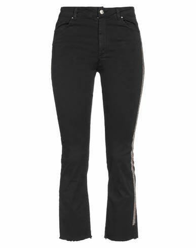 Ean 13 Woman Pants Black Cotton, Elastane Cover