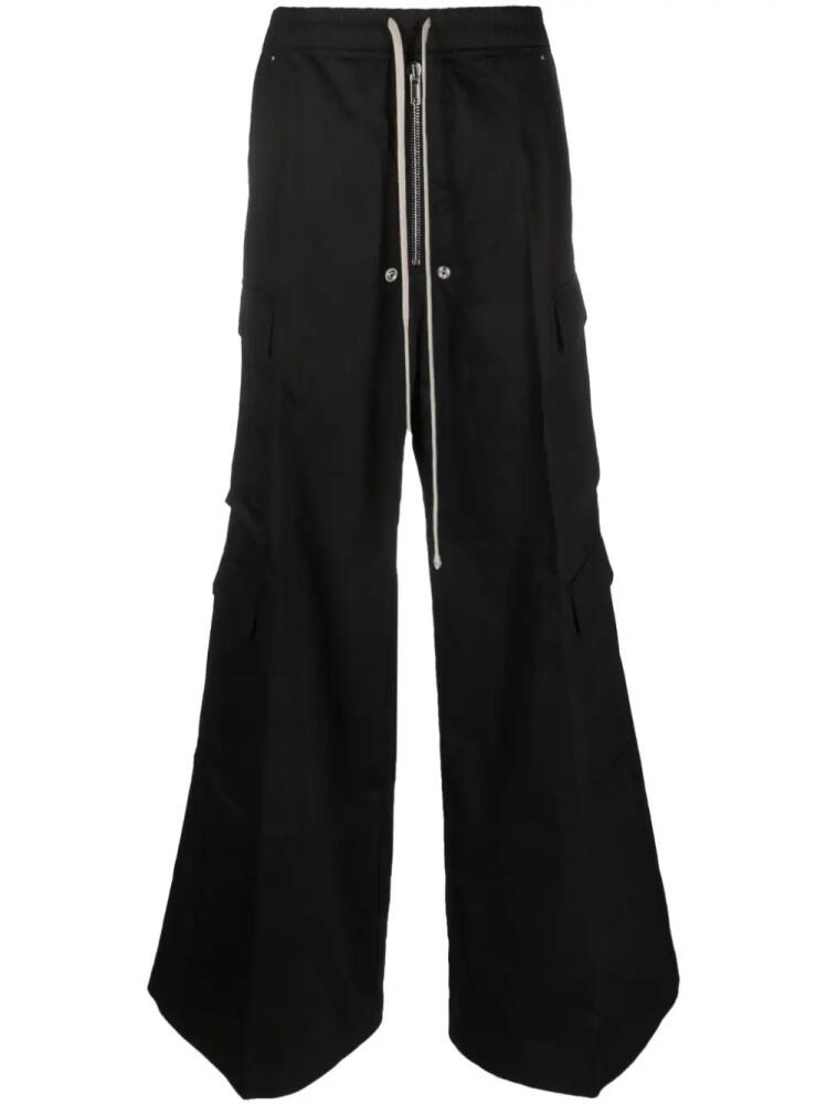 Rick Owens DRKSHDW Cargobelas drawstring-waist trousers - Black Cover