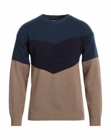 Giorgio Armani Man Sweater Camel Virgin Wool Cover